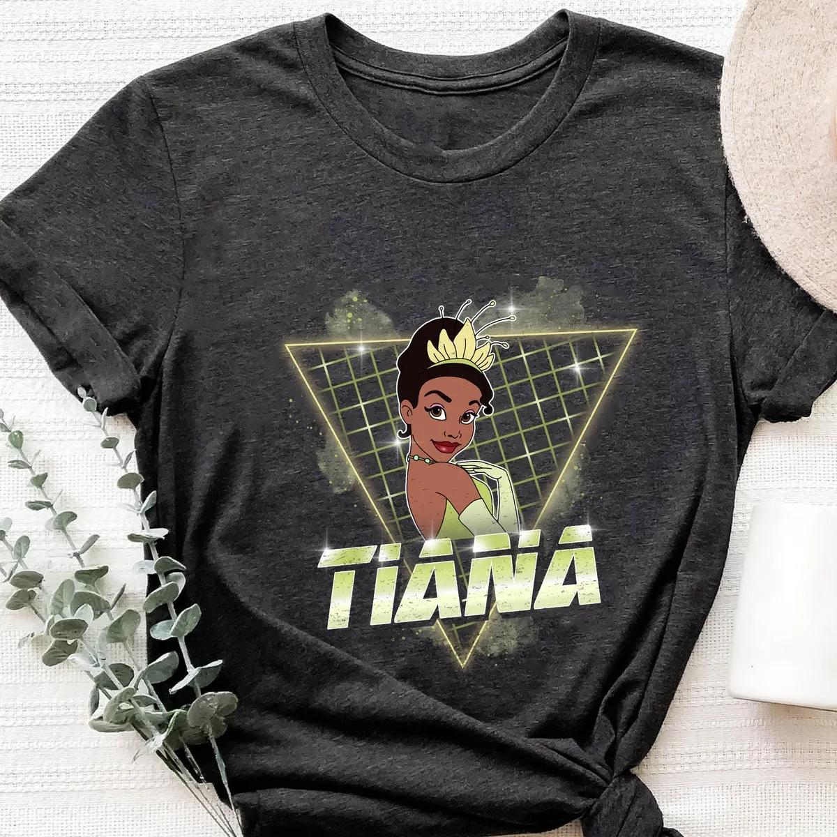 Tiana 90s Retro The Princess and the Frog Disney Princess Shirt 2 1