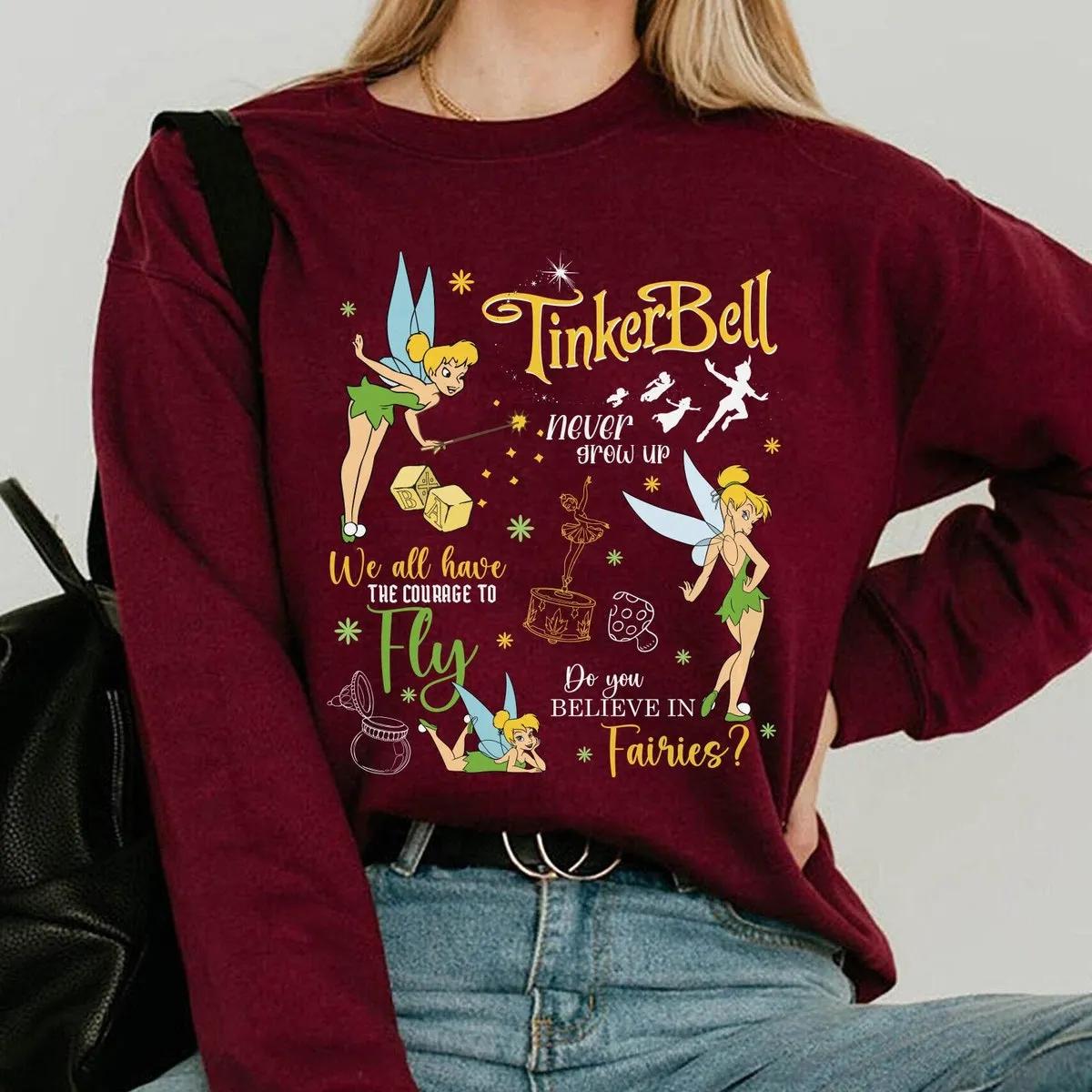 Tinker Bell Peter Pan Quotes Shirt 3