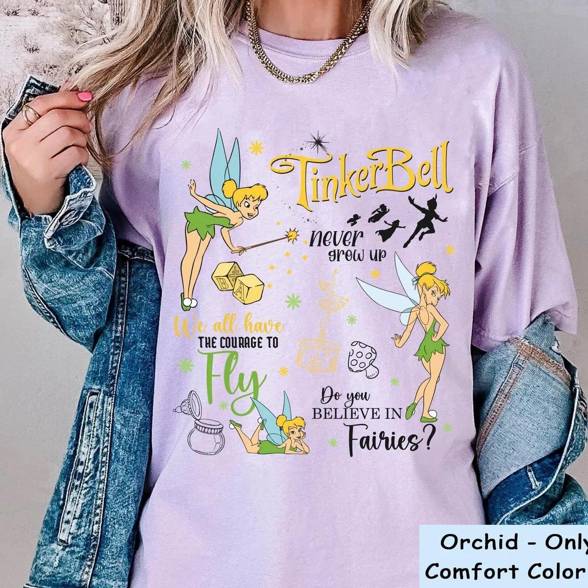 Tinker Bell Peter Pan Quotes Shirt 6