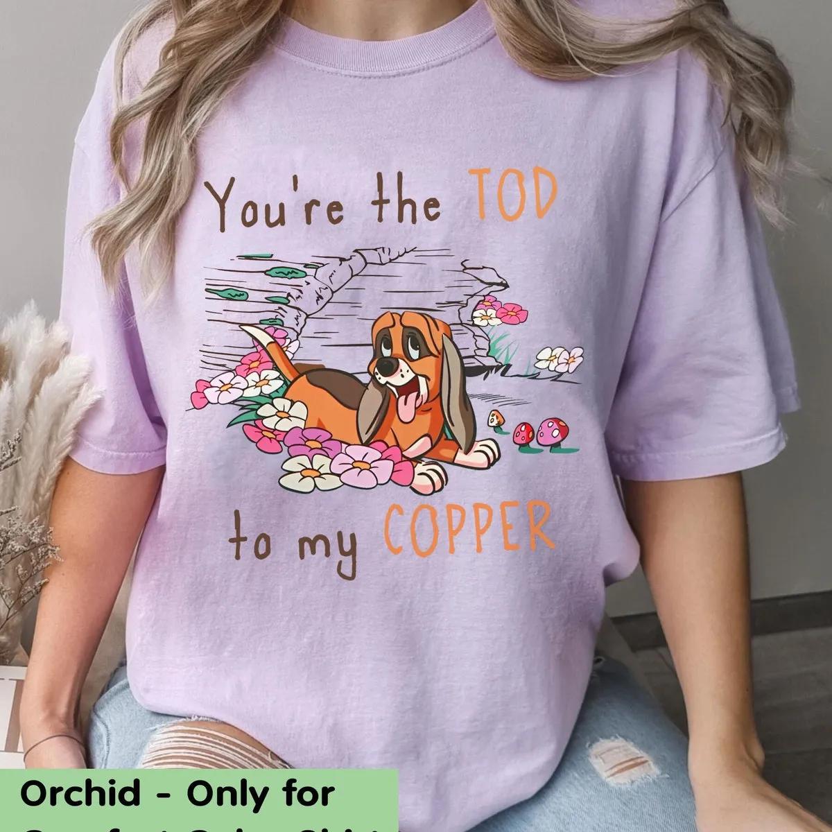 Tod and Copper Friends Matching Couple Shirt 6