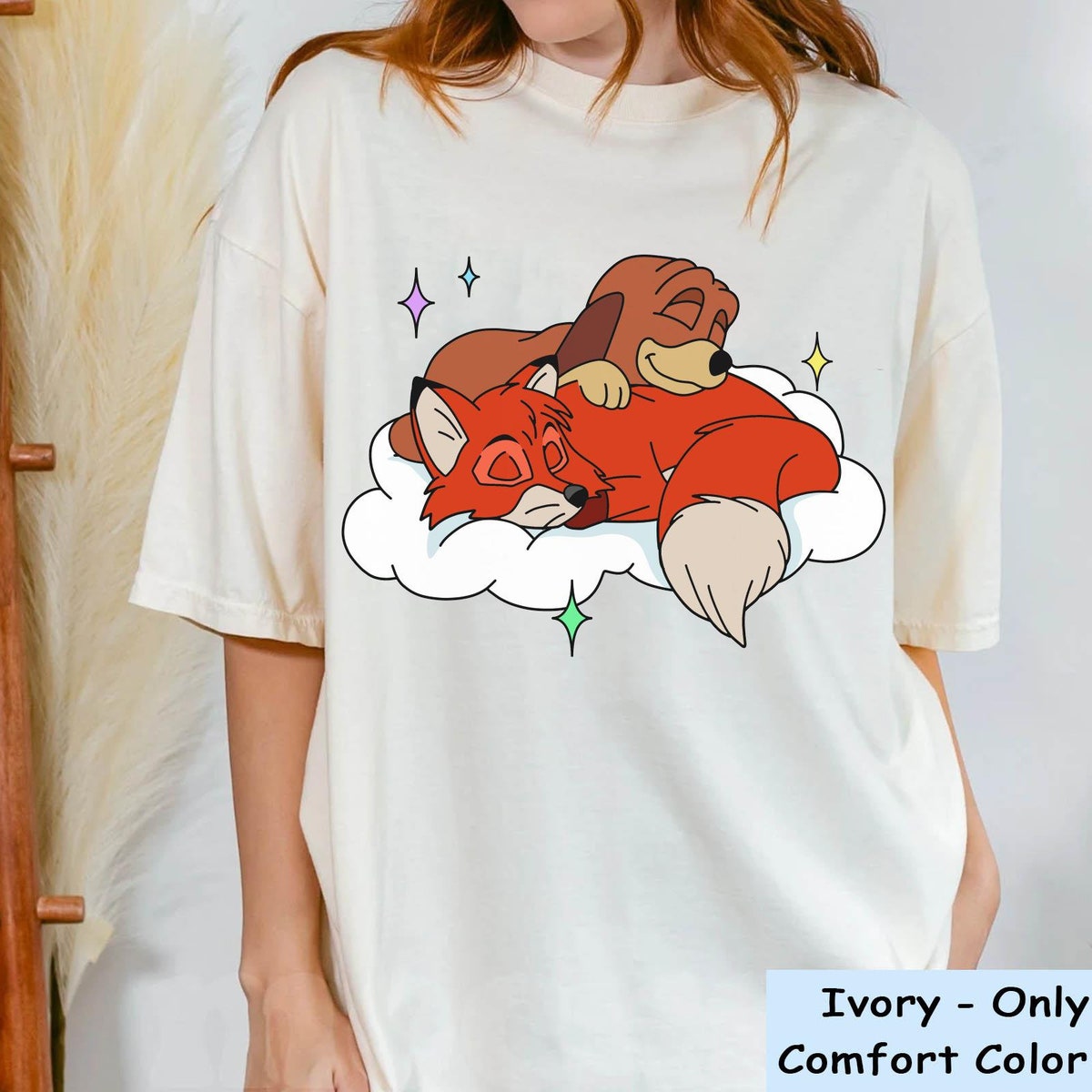 Tod and Copper Sleeping Disney Shirt 2