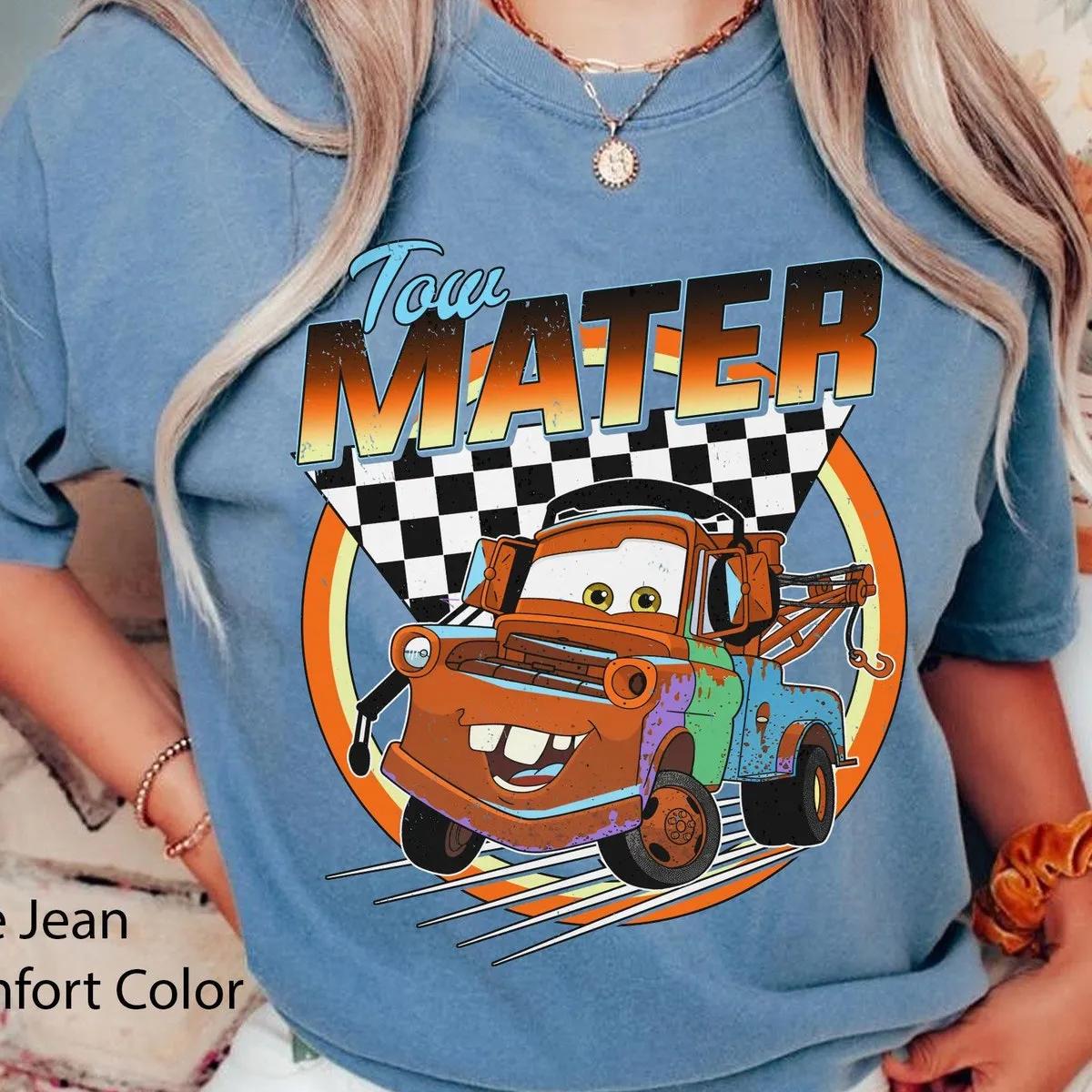 Tow Mater Checkerboard Racing Shirt 4