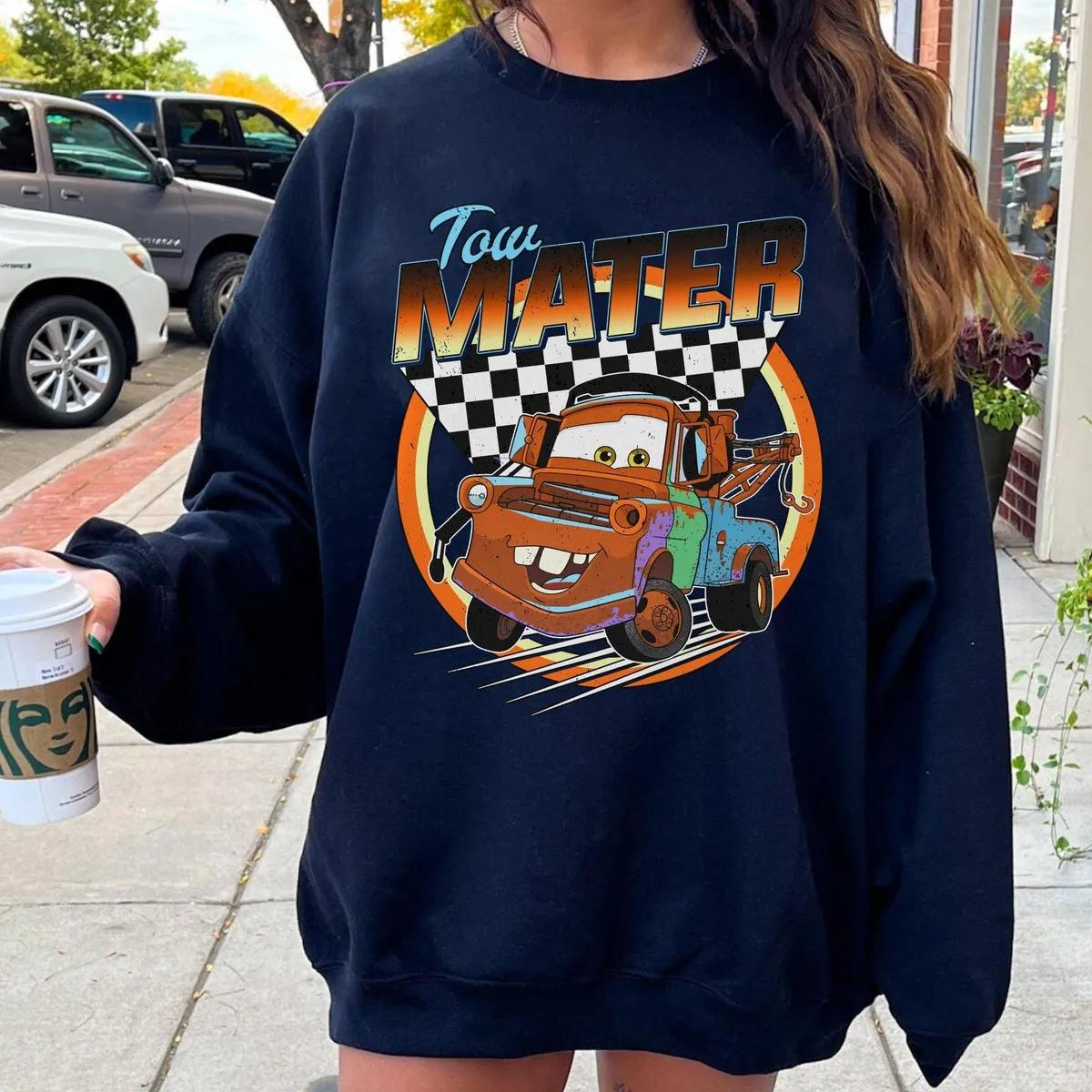 Tow Mater Checkerboard Racing Shirt 5