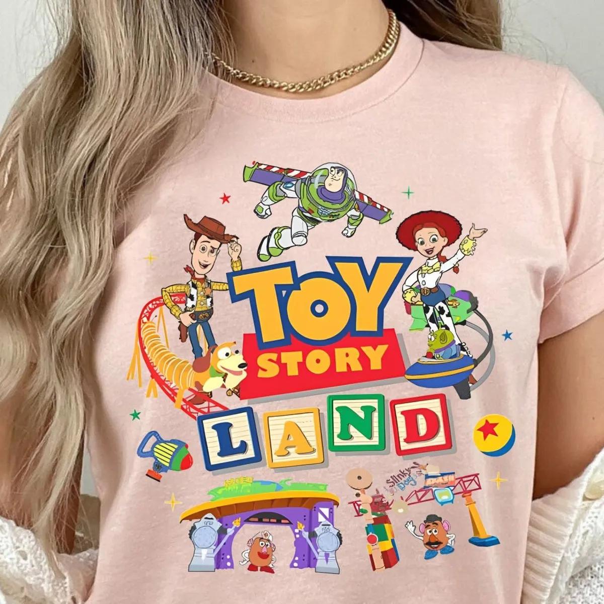 Toy Story Characters Group Shirt Pals Playtime Party Tee 2