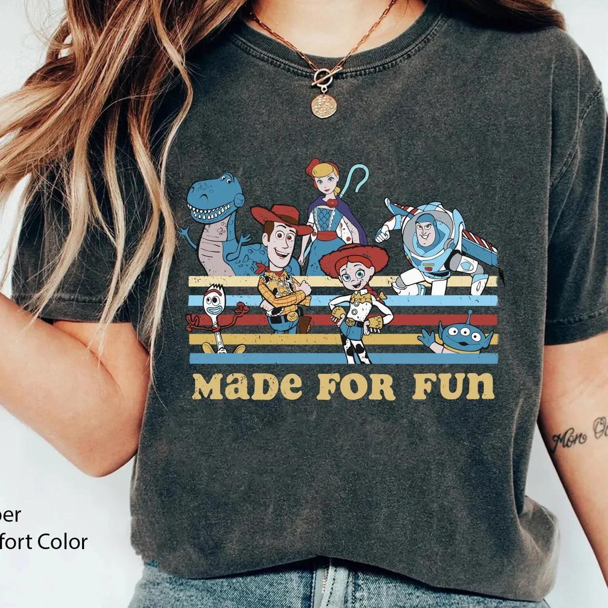 Toy Story Group Character Made For Fun Shirt 5