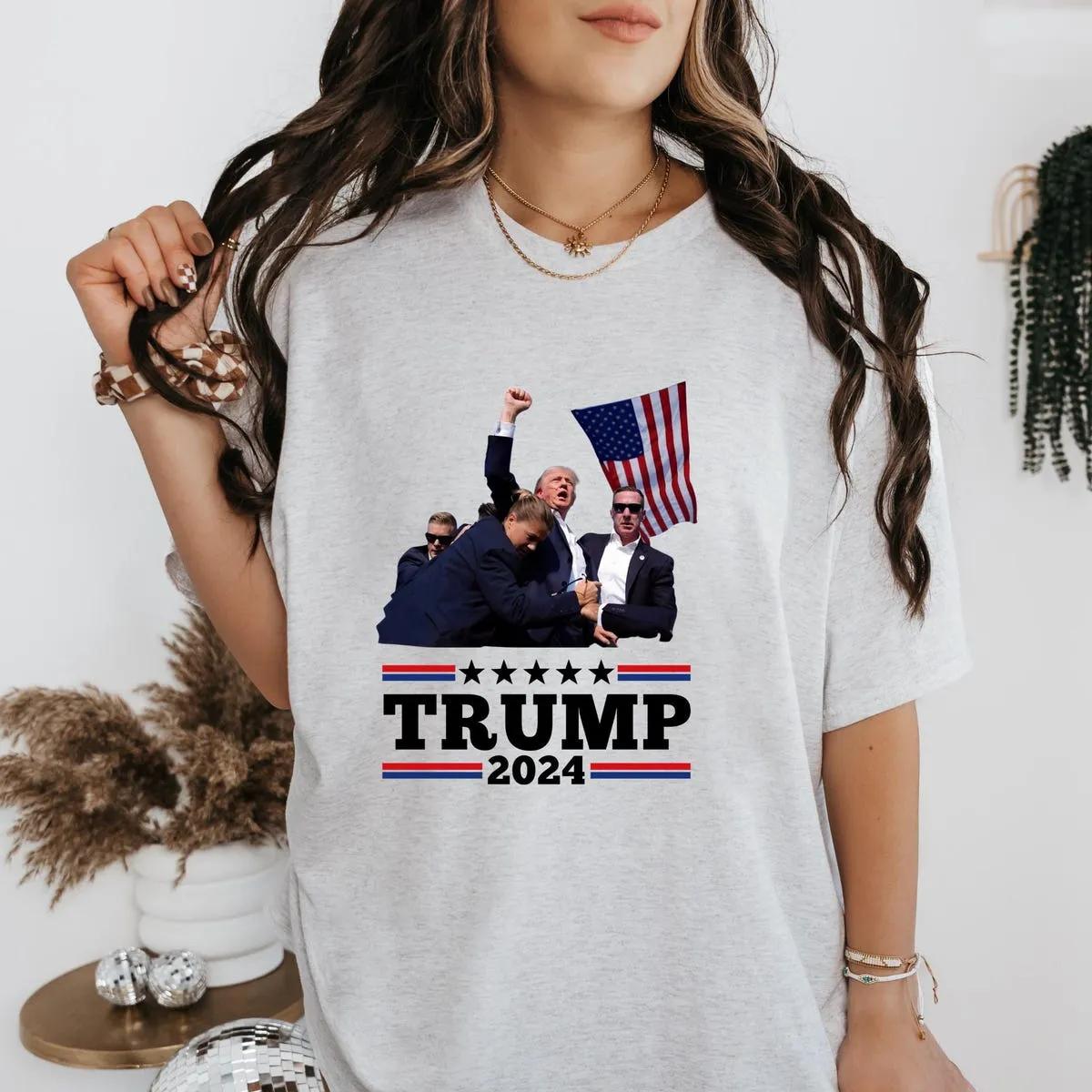 Trump 2024 I Stand With Trump Shirt MAGA Support Trump President Tee 6