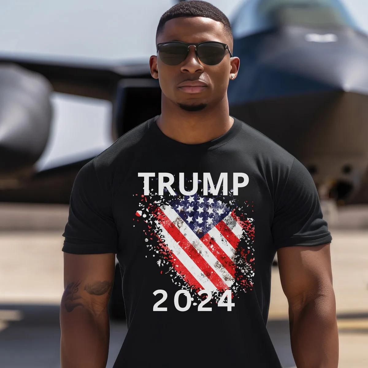 Trump 2024 Shirt American Flag Tee 1 1