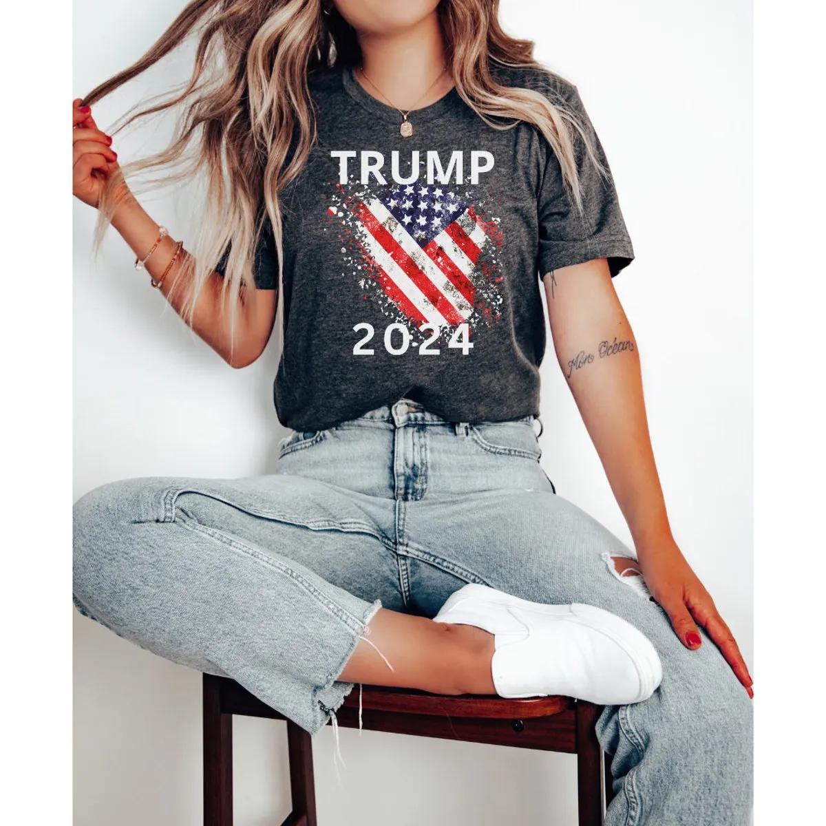 Trump 2024 Shirt American Flag Tee 2 1