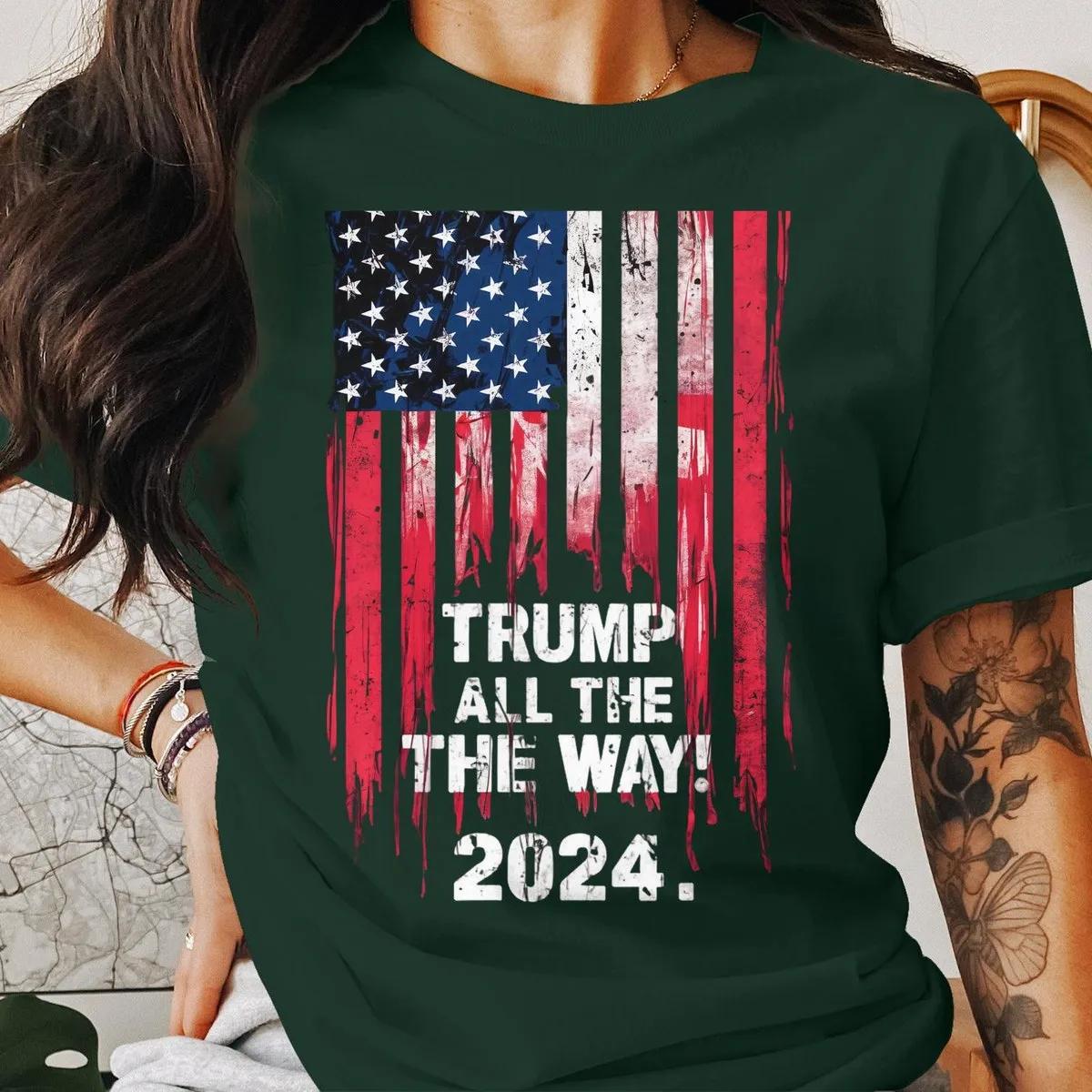 Trump All The Way 2024 Shirt 45 47 Donald Trump 2024 Tee 3 1