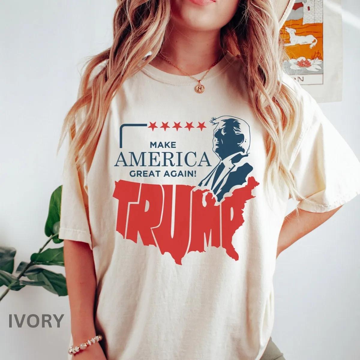 Trump American Flag Shirt Republican MAGA 2024 Tee 1