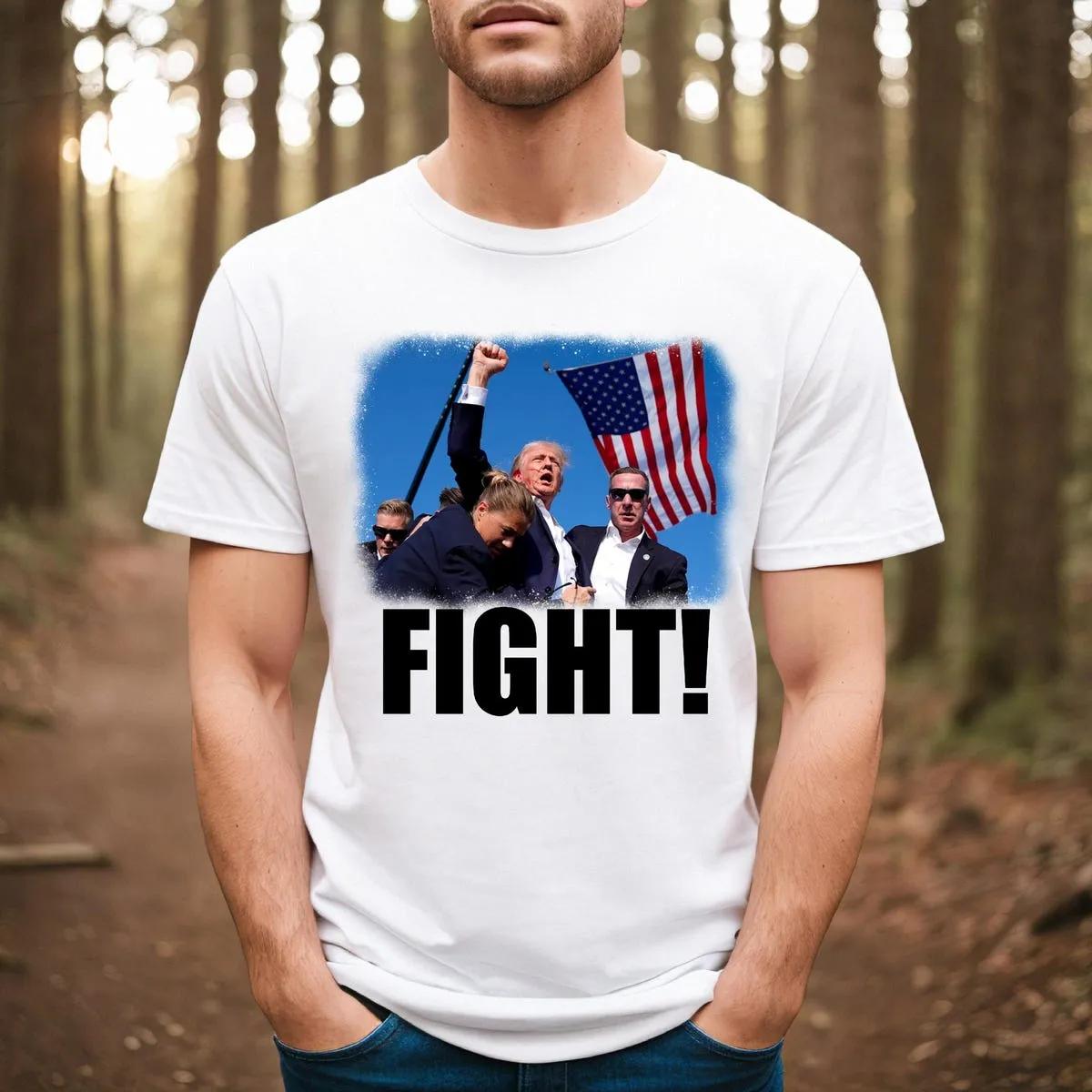 Trump Fight Shirt God Bless Trump Tee 2 2