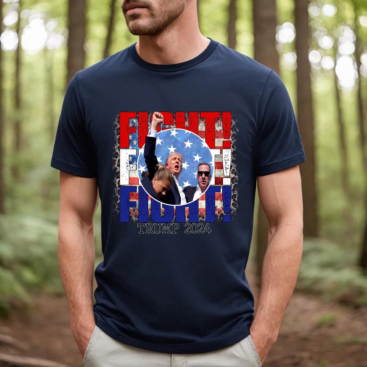 Trump Fight Shirt God Bless Trump Tee 3 1