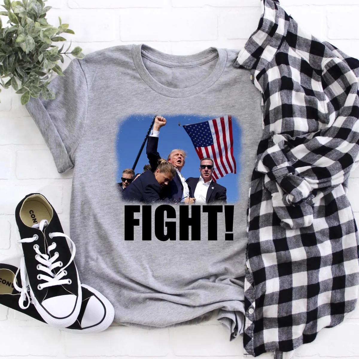 Trump Fight Shirt God Bless Trump Tee 3 2