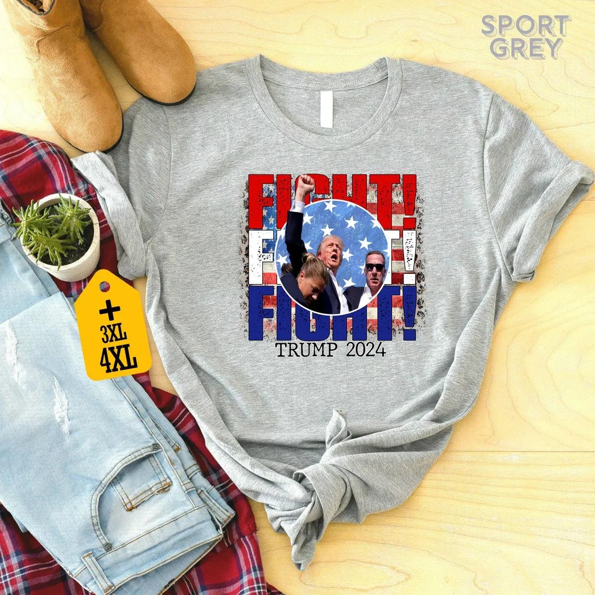 Trump Fight Shirt God Bless Trump Tee 4 1