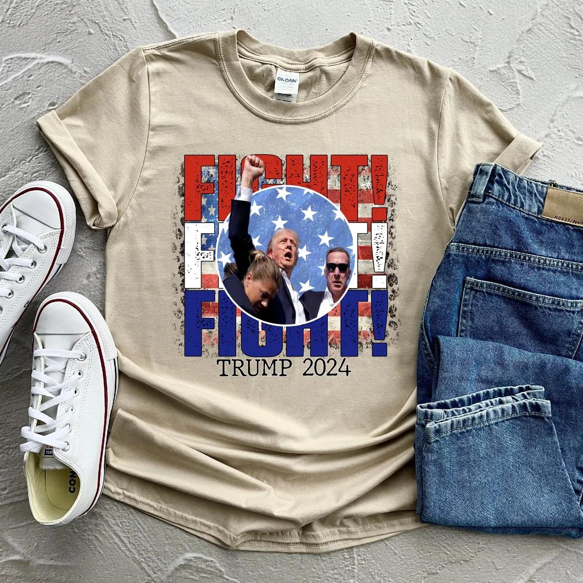 Trump Fight Shirt God Bless Trump Tee 5 1