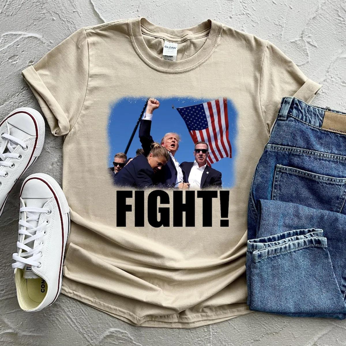 Trump Fight Shirt God Bless Trump Tee 5 2