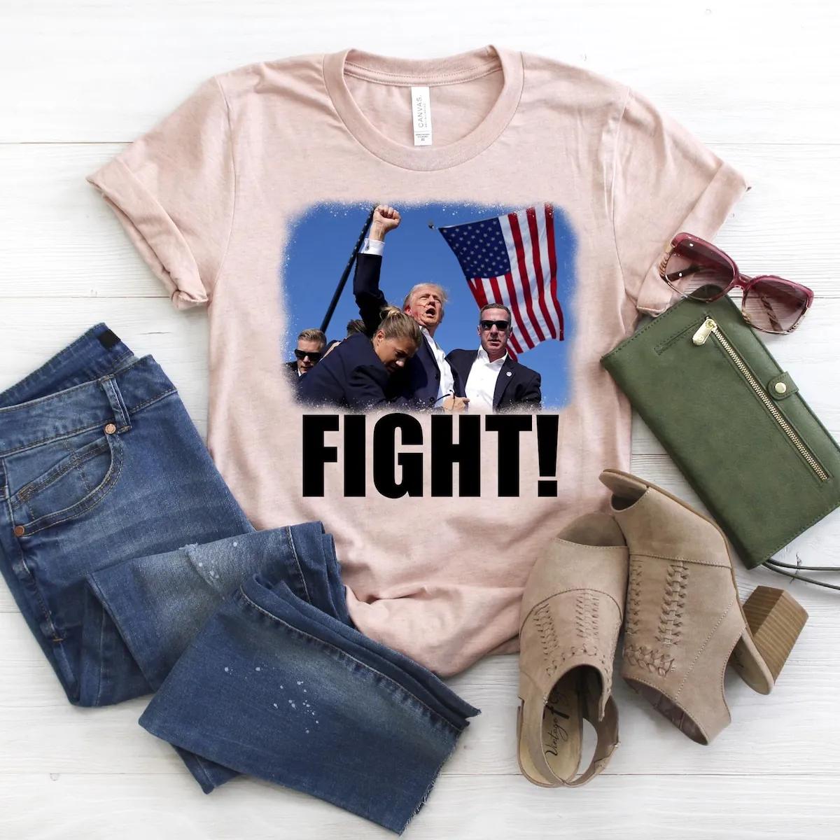 Trump Fight Shirt God Bless Trump Tee 6 2