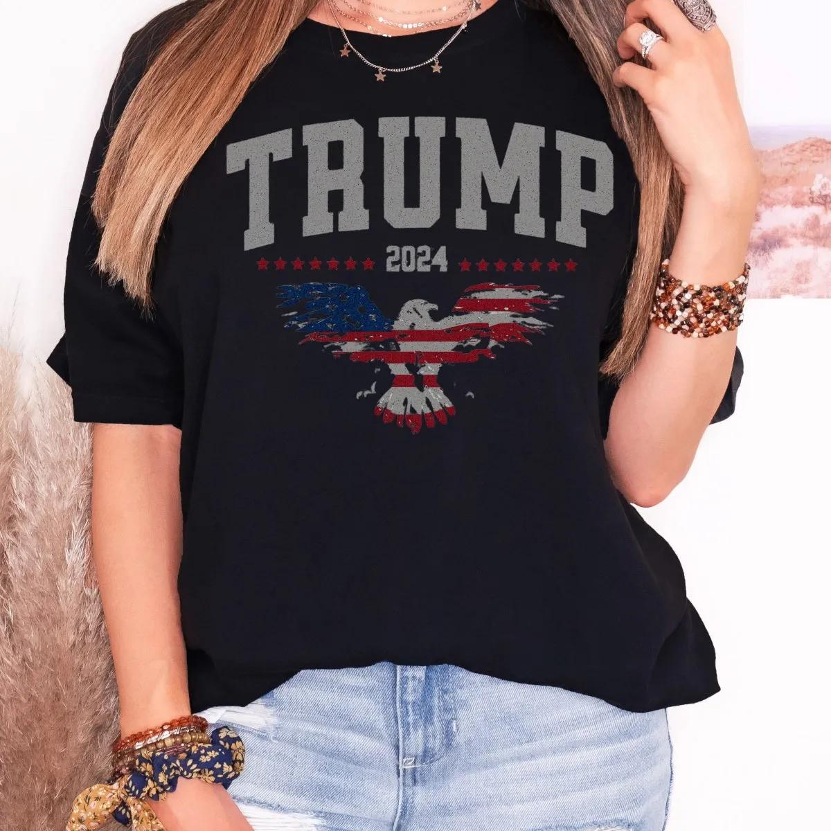 Trump MAGA 2024 American Flag Shirt 7