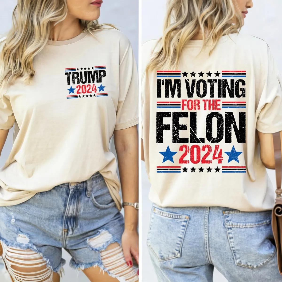 Trump Shooting Shirt Im Voting for the Felon Tee 3 1