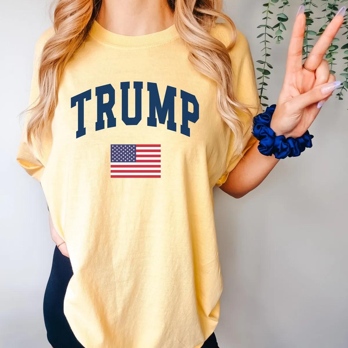 Trump Supporter USA Flag Trump Shirt 7