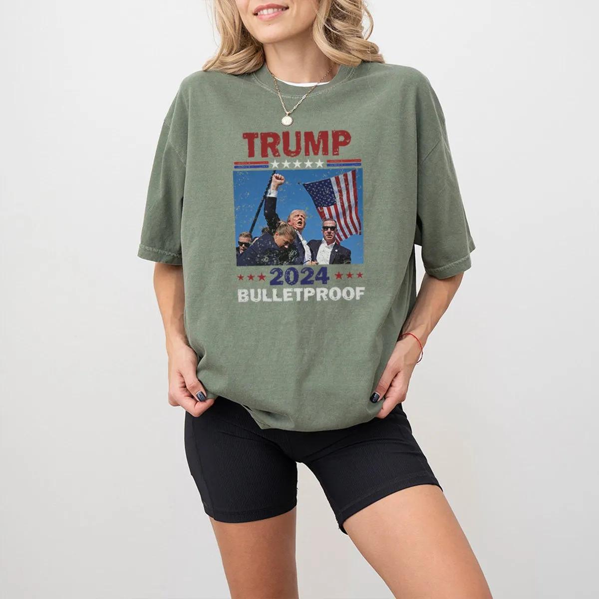 Trump Survived Shooter Shirt Trump 2024 Bulletproof Tee 6