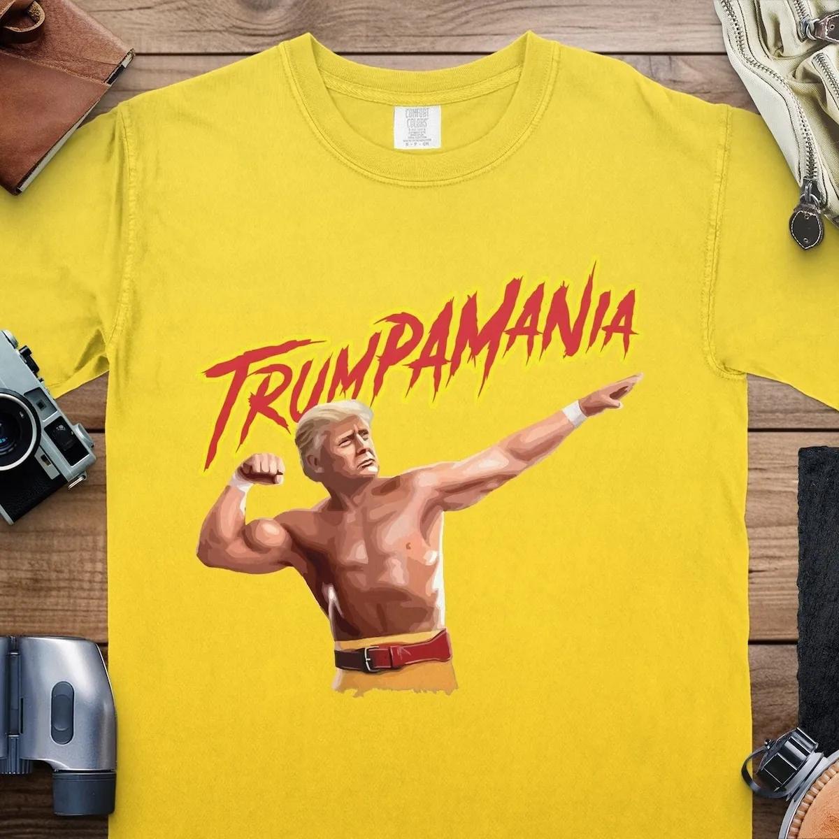 Trumpamania Patriotic Shirt Political Statement Donald Trump Hulk Hogan Maga Tee 1