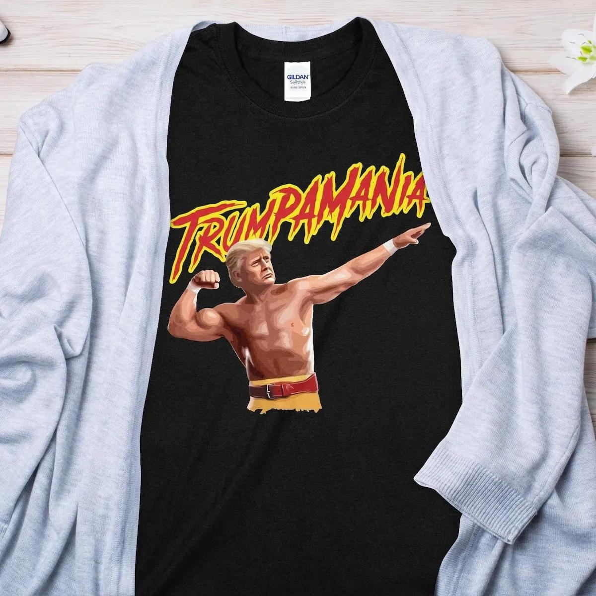 Trumpamania Patriotic Shirt Political Statement Donald Trump Hulk Hogan Maga Tee 5