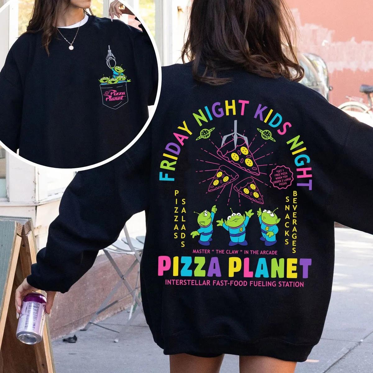 Two Sided Aliens Pizza Planet Disney Toy Story Shirt 1