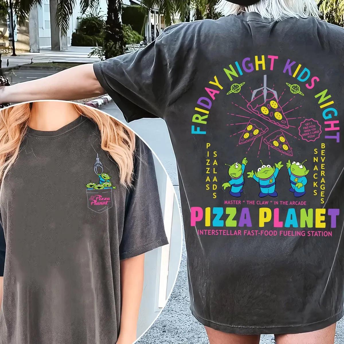 Two Sided Aliens Pizza Planet Disney Toy Story Shirt 6