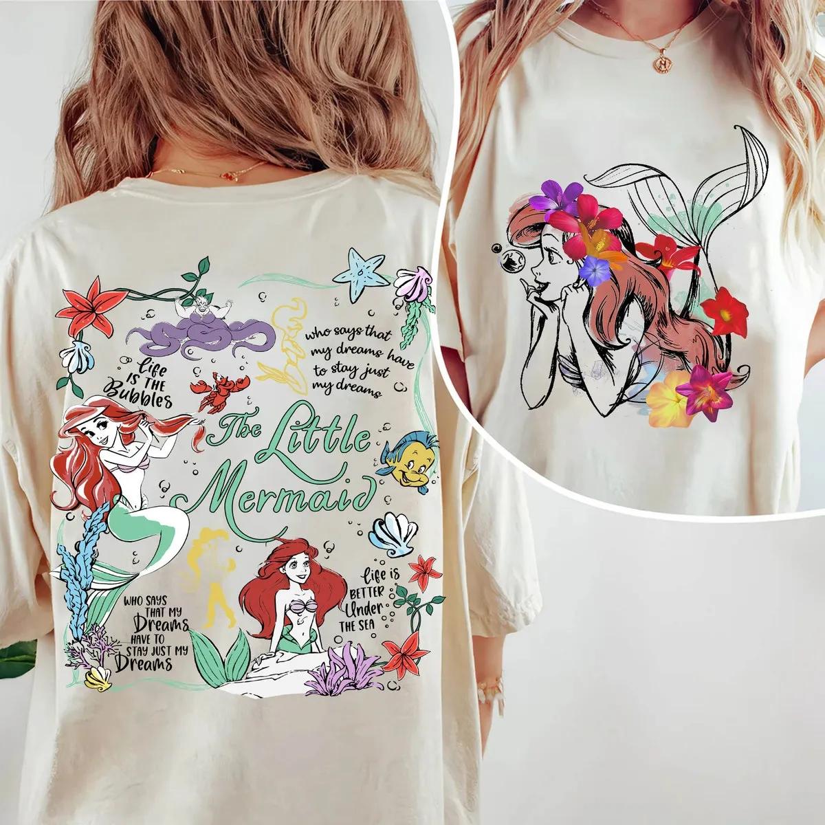 Two Sided Ariel Princess Under The Sea Shirt 2