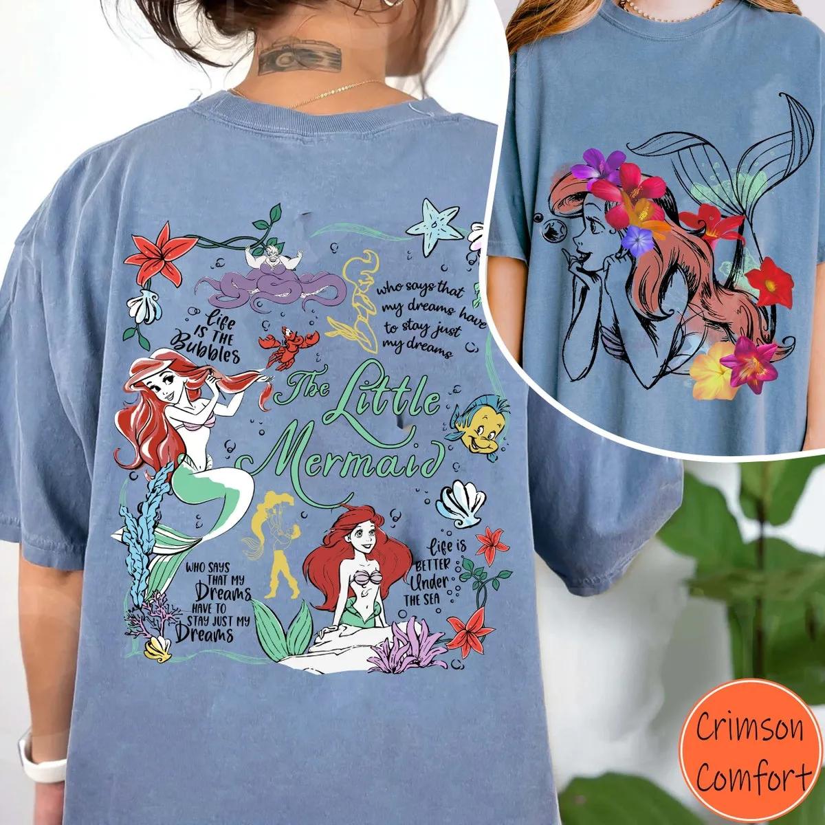 Two Sided Ariel Princess Under The Sea Shirt 3