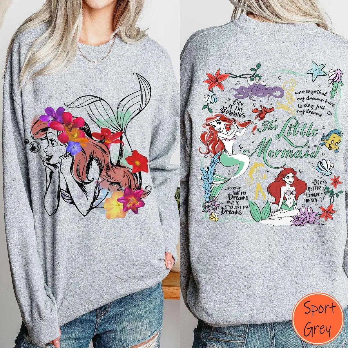 Two Sided Ariel Princess Under The Sea Shirt 6