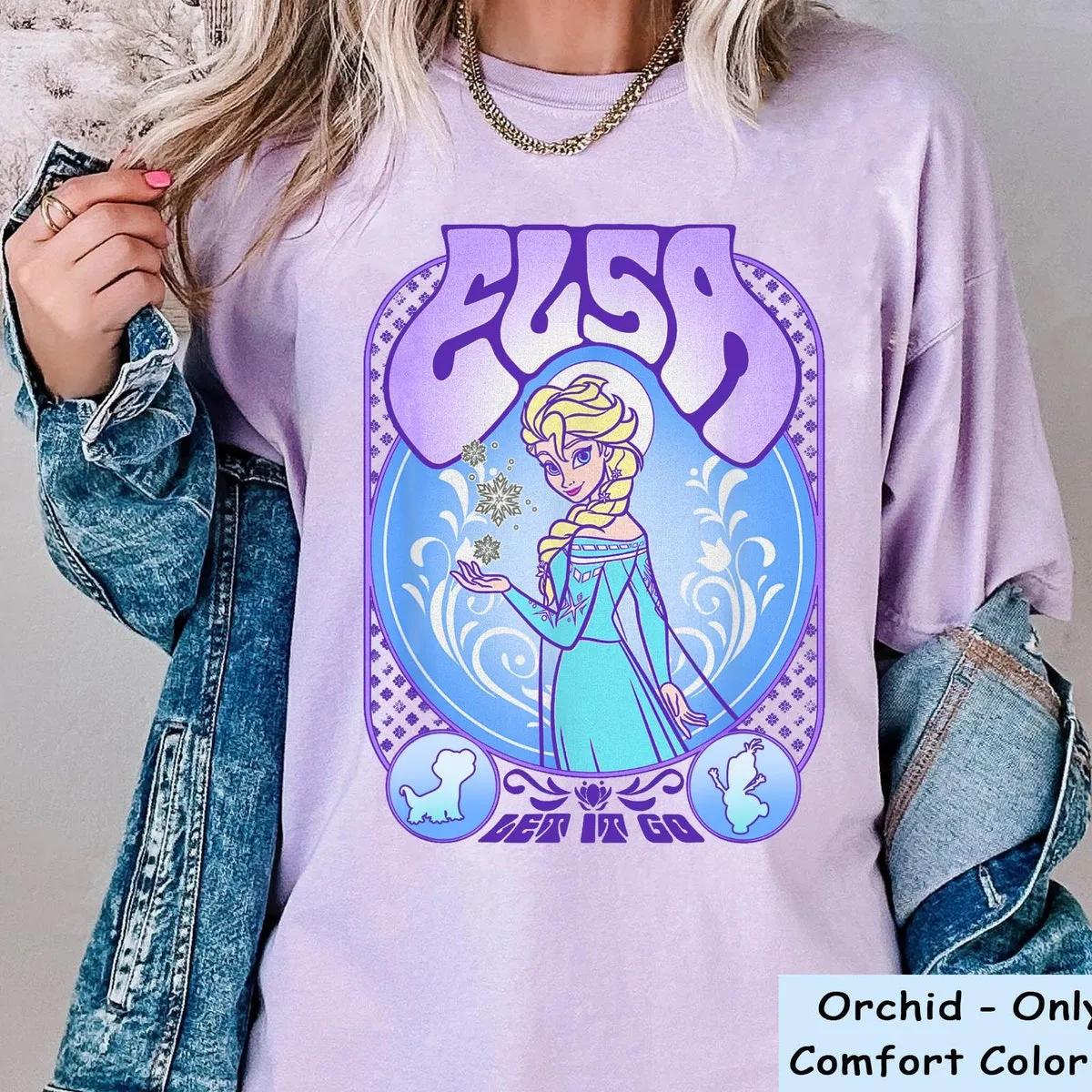 Two Sided Elsa Princess Keep Calm And Let It Go Shirt 5