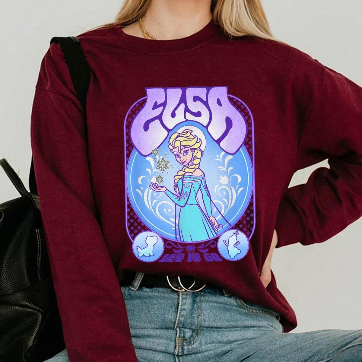 Two Sided Elsa Princess Keep Calm And Let It Go Shirt 6