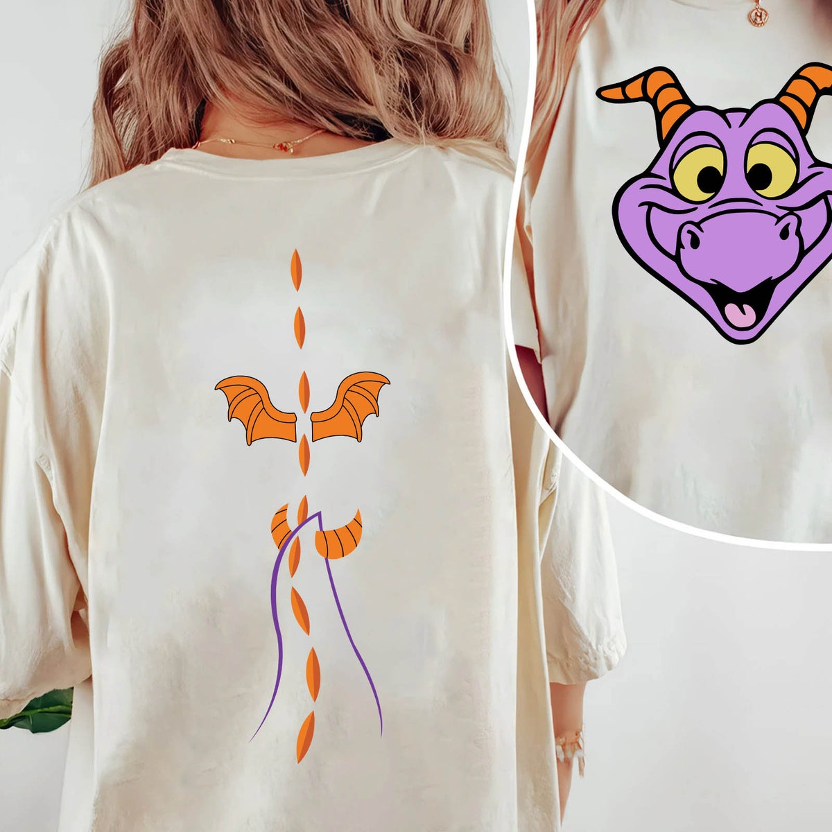 Two Sided Figment Big Face Halloween Costume Disney Shirt 3 1