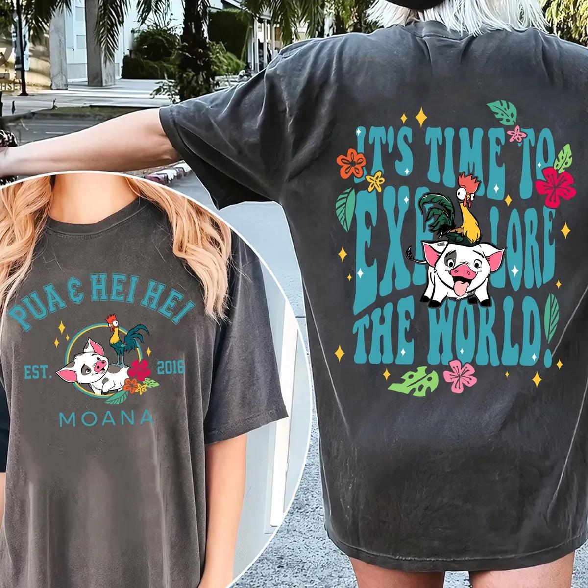 Two Sided Hei Hei Pua Its Time To Explore The World Shirt 6