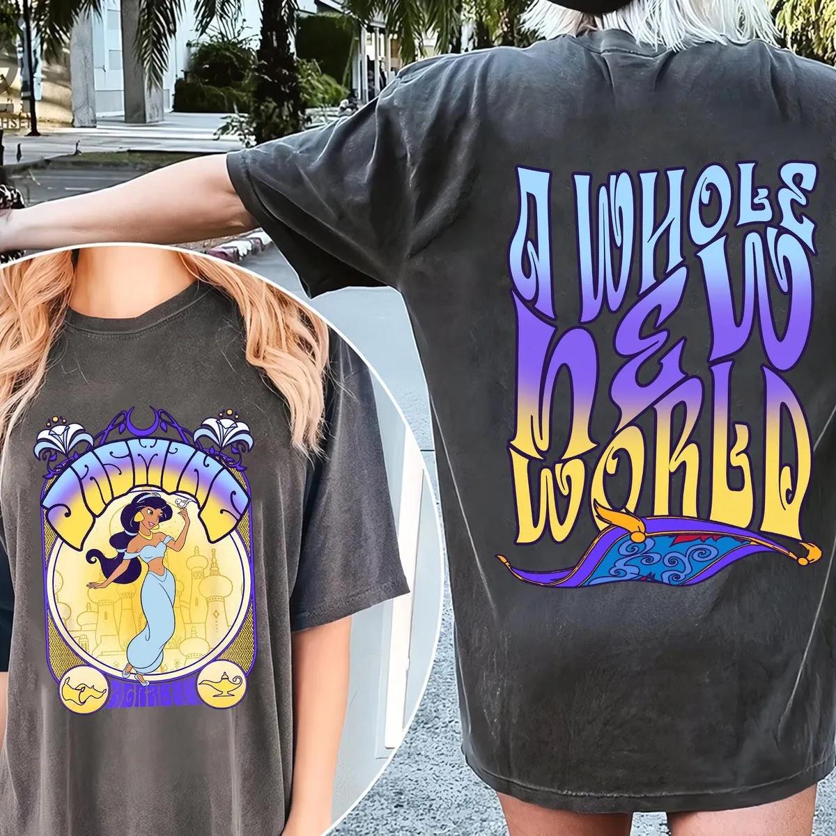 Two Sided Jasmine Princess A Whole New World Shirt 3