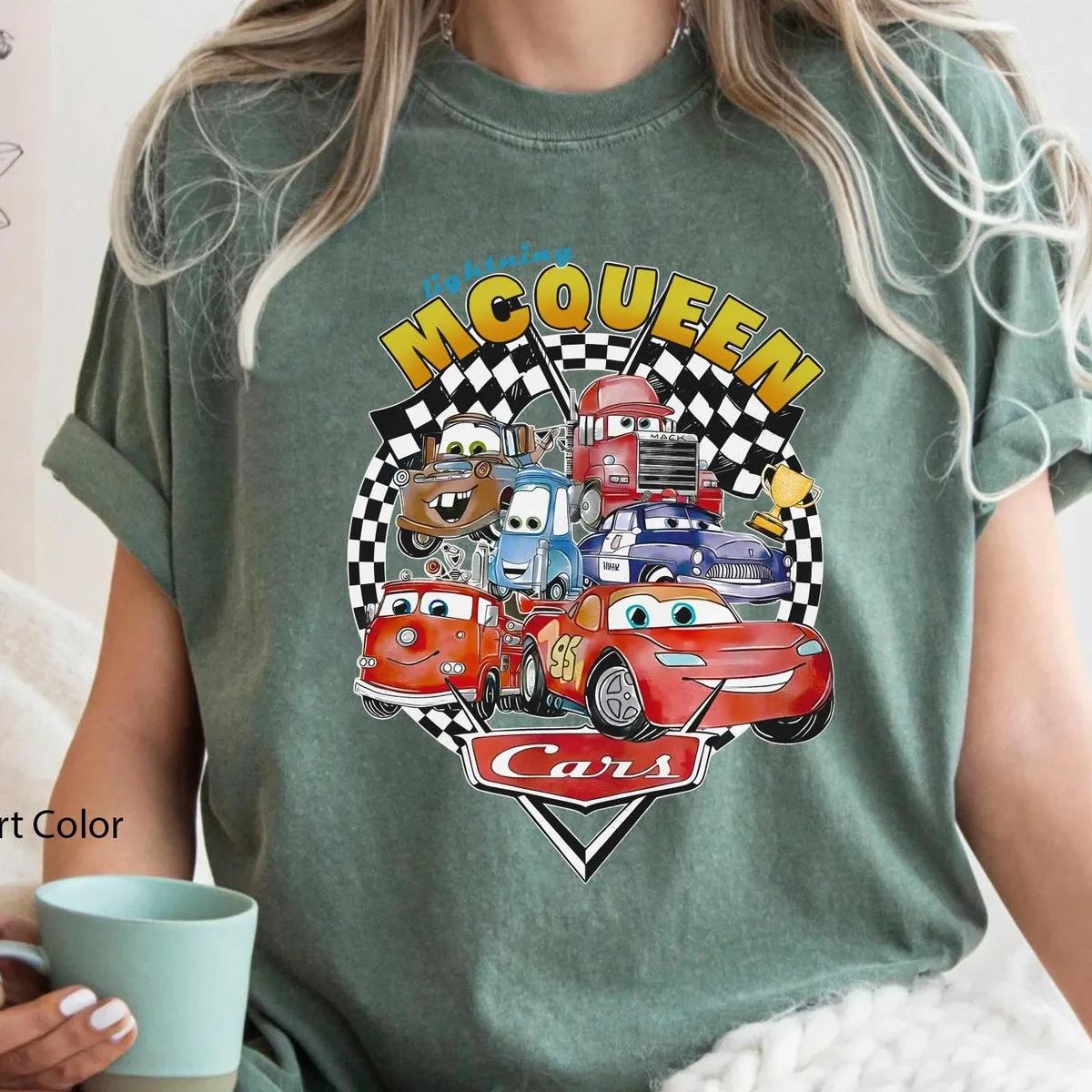 Two Sided Lightning Mcqueen Radiator Springs Shirt 4