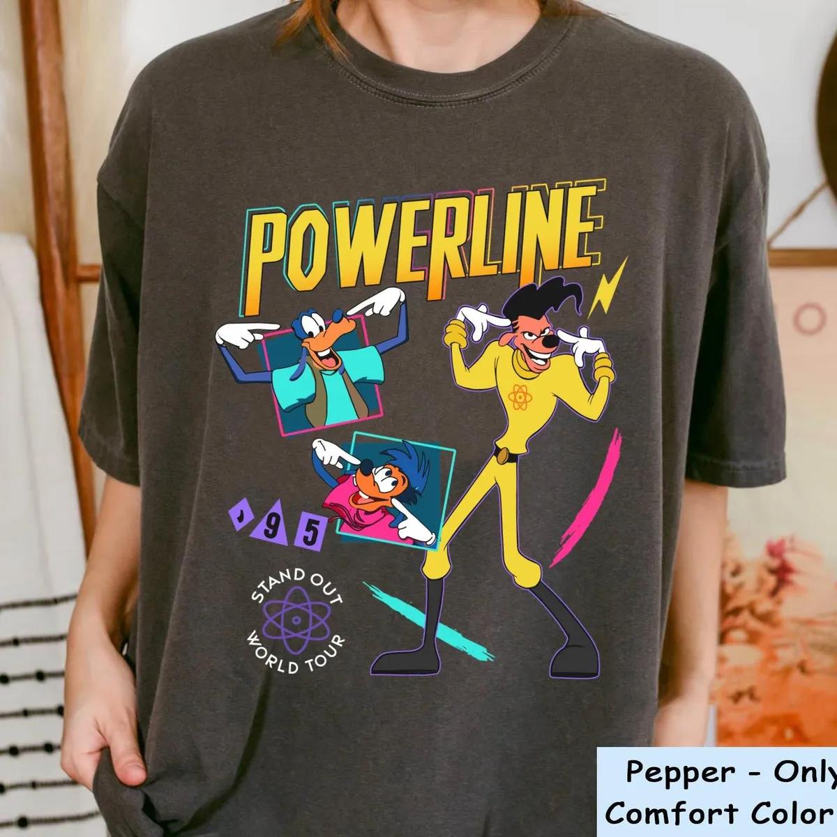 Two Sided Max Goofy Powerline Stand Out World Tour 95 Kid Shirt 6