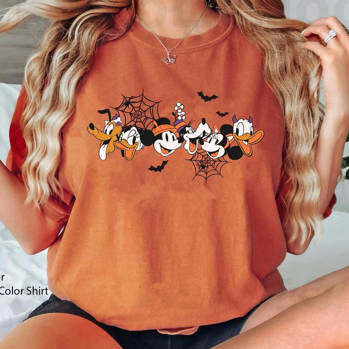 Two Sided Mickey And Friends Halloween Shirt 4