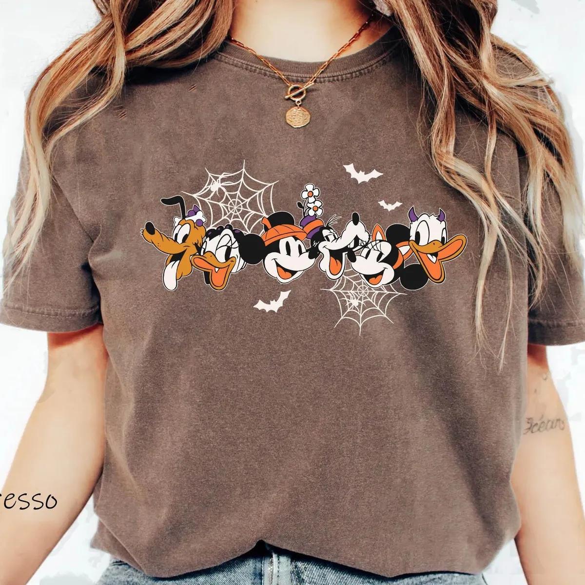 Two Sided Mickey And Friends Halloween Shirt 5