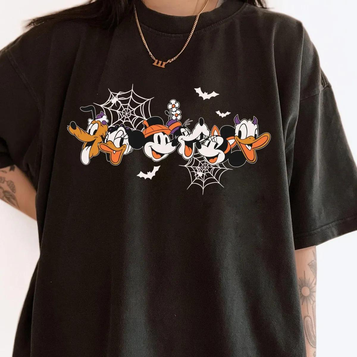 Two Sided Mickey And Friends Halloween Shirt 6