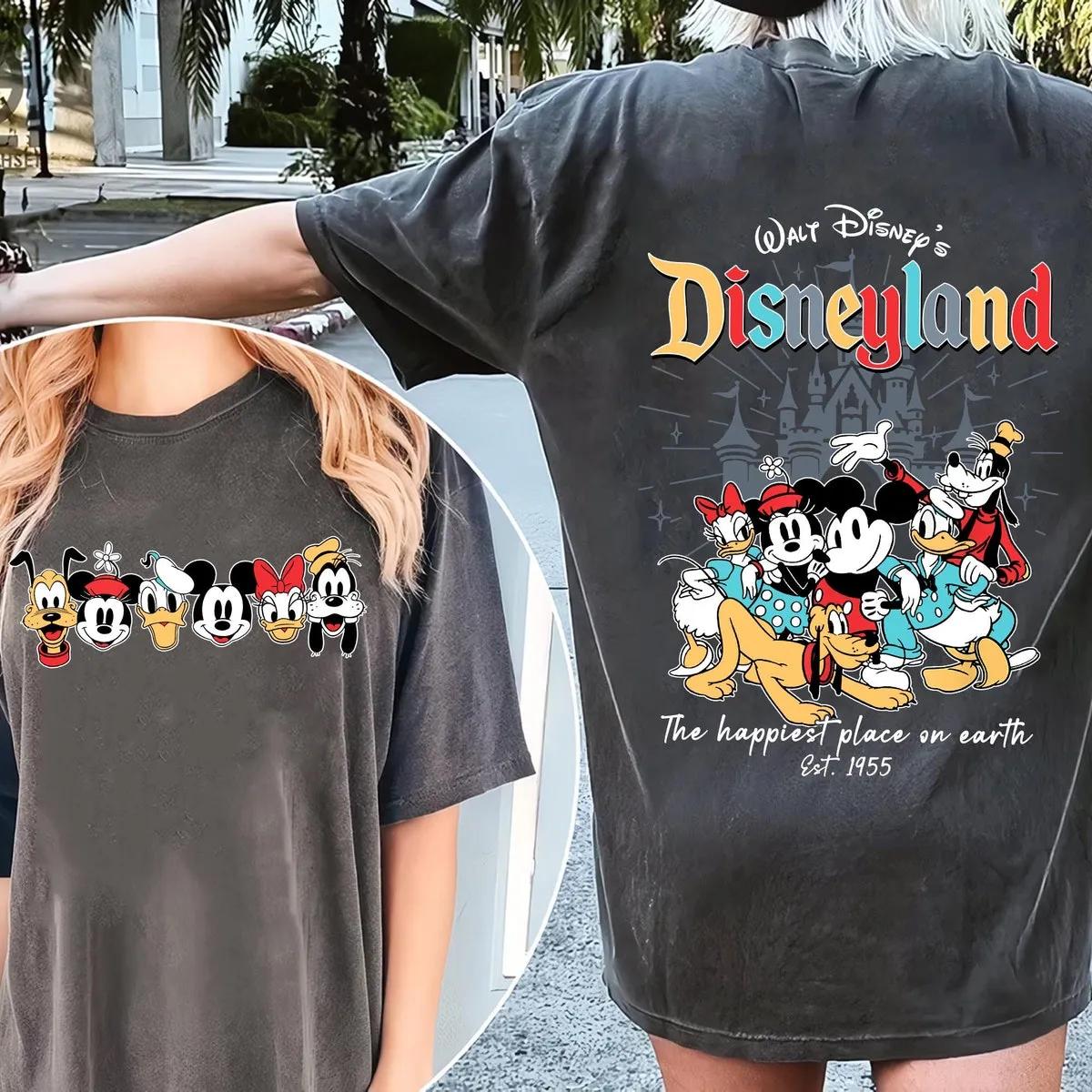 Two Sided Mickey Friends The Happiest Place On Earth Shirt 2