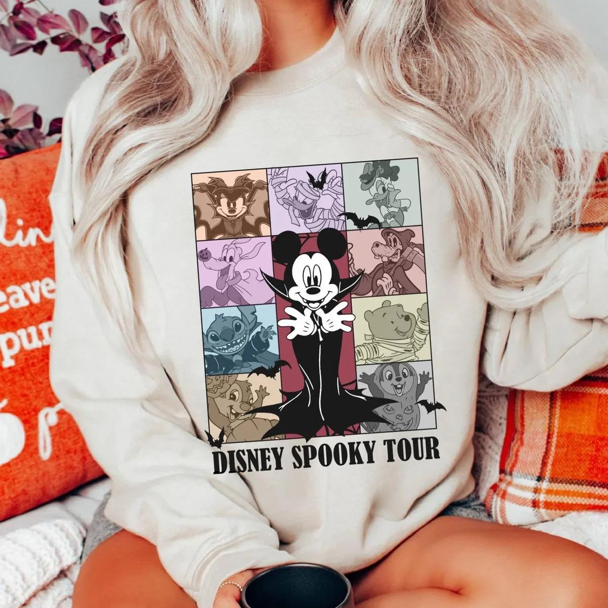 Two Sided Mickey Vampire Disney Spooky Tour Halloween Shirt 1