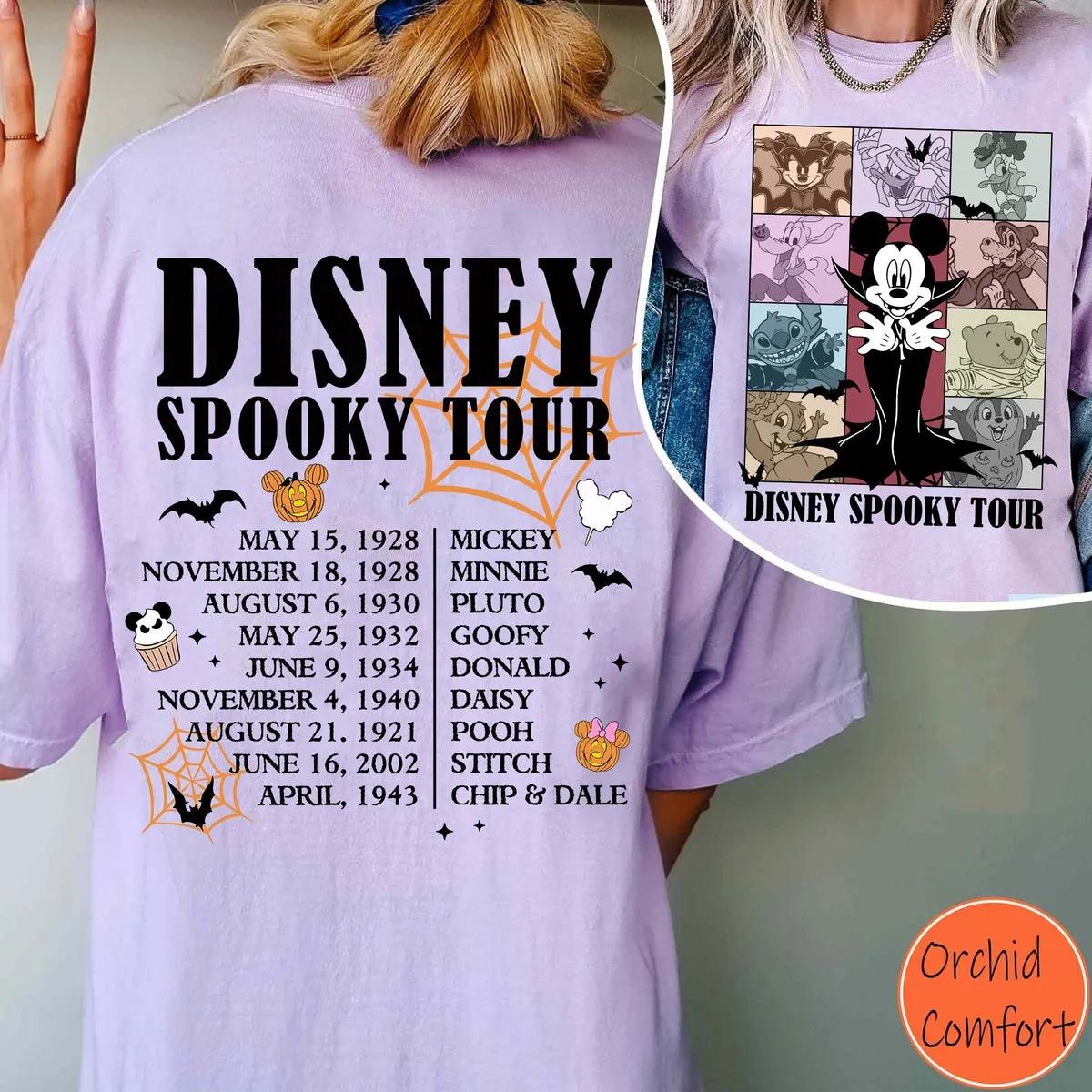 Two Sided Mickey Vampire Disney Spooky Tour Halloween Shirt 5