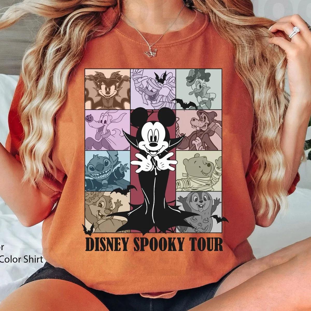 Two Sided Mickey Vampire Disney Spooky Tour Halloween Shirt 6