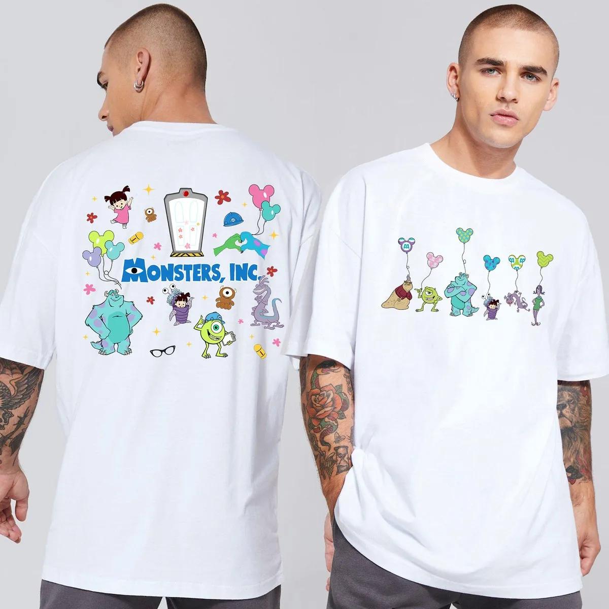 Two Sided Monster Inc Mickey Balloon Disney Shirt 3