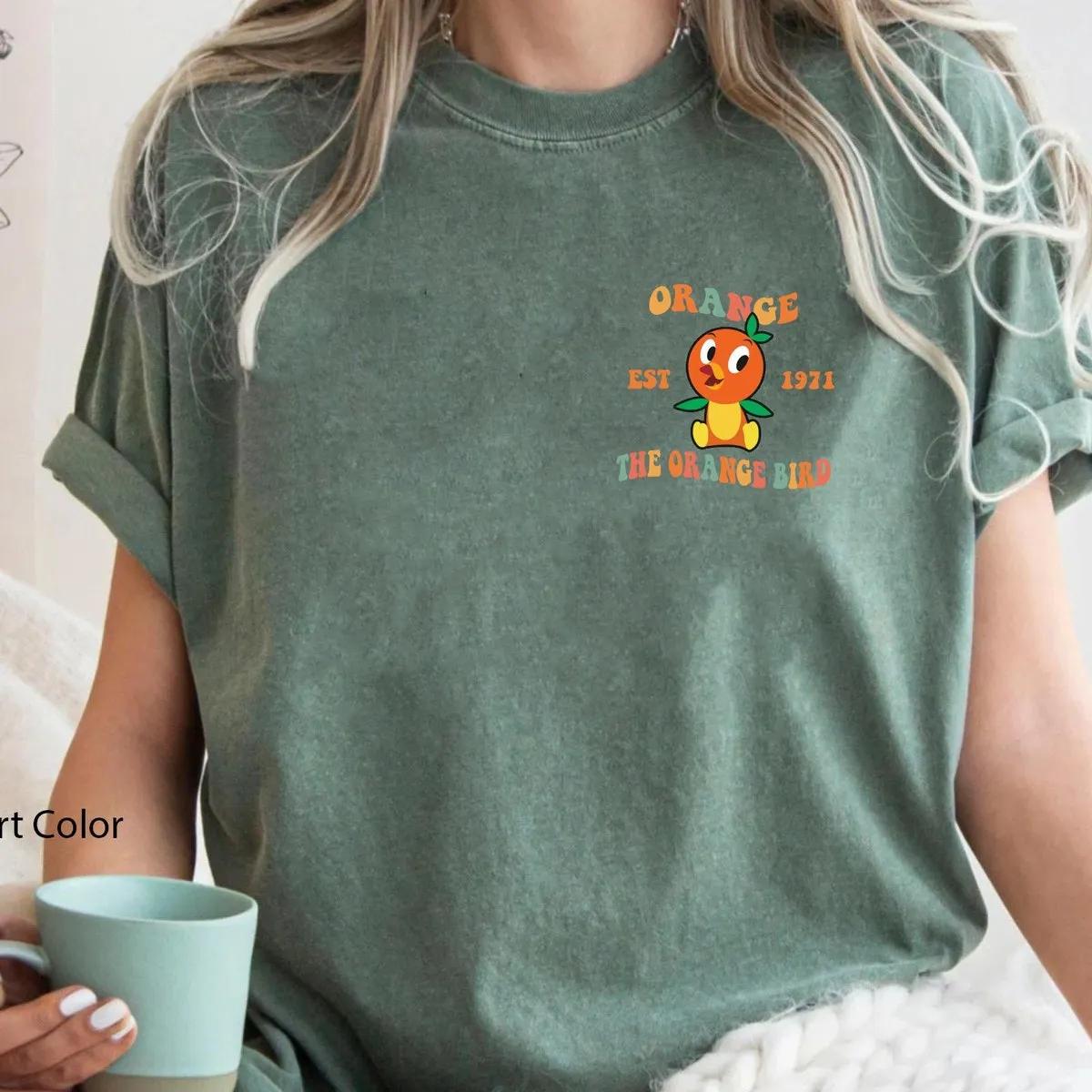 Two Sided Orange Bird Sun Shine On My Mind Shirt 5