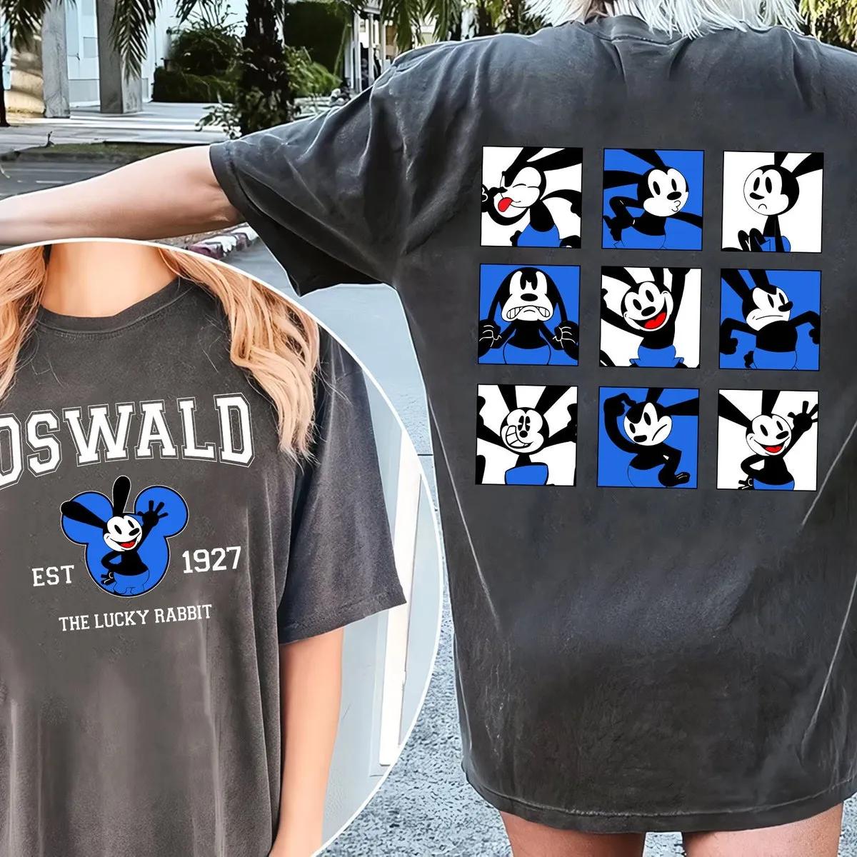 Two Sided Oswald The Lucky Rabbit Est 1927 Disney Shirt 3 1