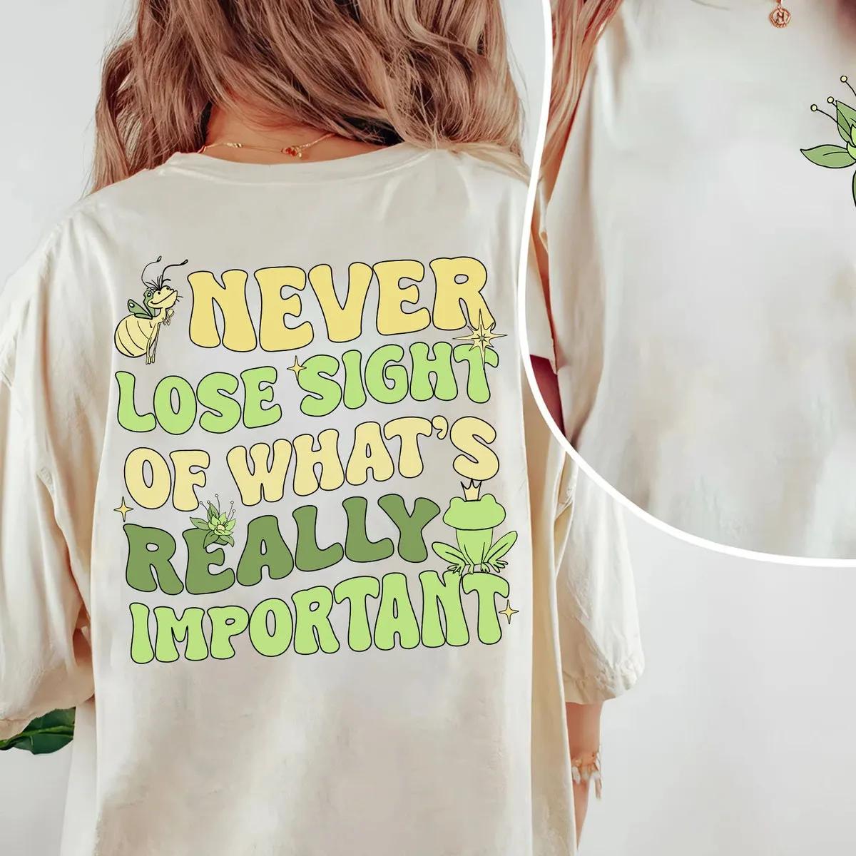 Two Sided Princess And The Frog Ray Never Lose Sight Shirt 2